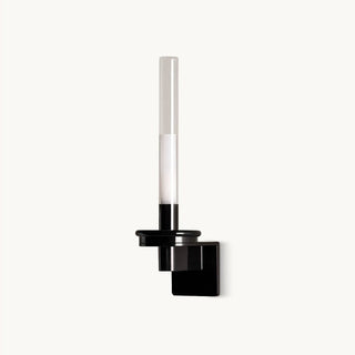 Sylvestrina Modern Black Glass Wall Sconce