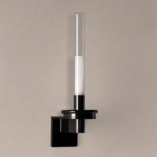 Sylvestrina Modern Black Glass Wall Sconce
