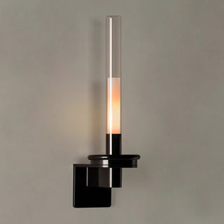 Sylvestrina Modern Black Glass Wall Sconce