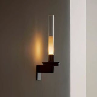 Sylvestrina Modern Black Glass Wall Sconce