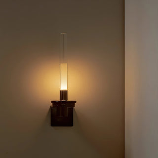 Sylvestrina Modern Black Glass Wall Sconce