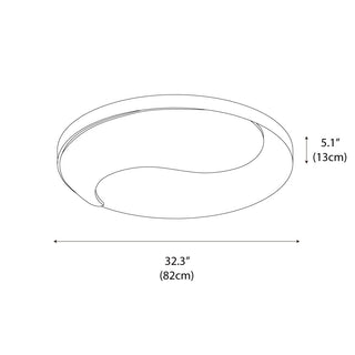 Equili Minimalist Wood Ceiling Lamp