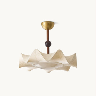 Tanyel Brass Dark Wood Ceiling Light
