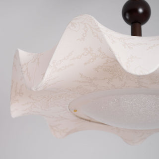 Tanyel Brass Dark Wood Ceiling Light