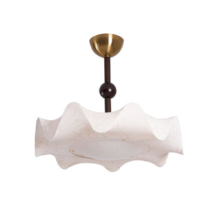 Tanyel Brass Dark Wood Ceiling Light