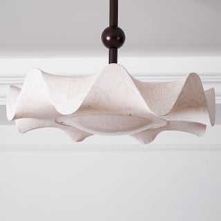 Tanyel Brass Dark Wood Ceiling Light