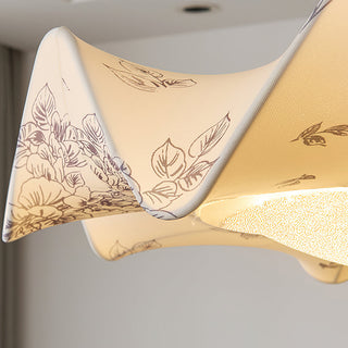 Tanyel Brass Dark Wood Ceiling Light
