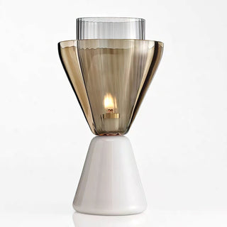 Leo Layered Glass Marble Table Lamp
