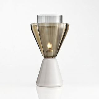 Leo Layered Glass Marble Table Lamp