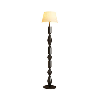 Rhythm Carved Wood Floor Lamp