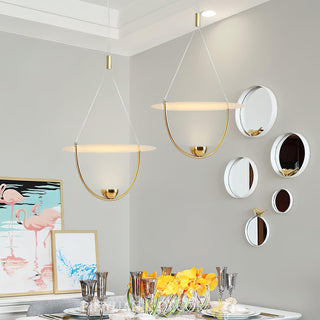 Teardrop Contemporary Metal LED Pendant Light