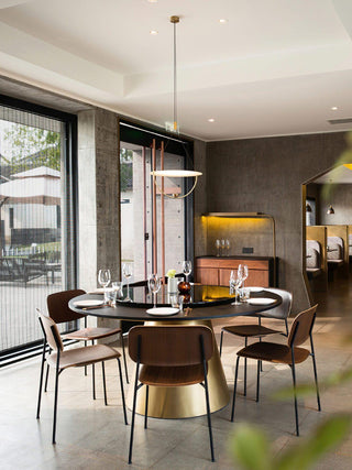Teardrop Contemporary Metal LED Pendant Light