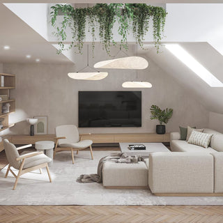 Tense Modern Dupont Paper Pendant Light