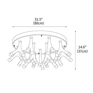 Silva Avant-garde Wood Ceiling Light