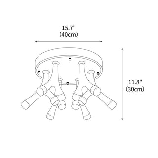 Silva Avant-garde Wood Ceiling Light