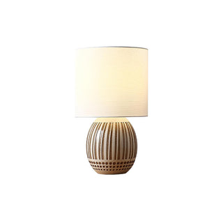 Terra Stripes Modern Ceramics Table Light