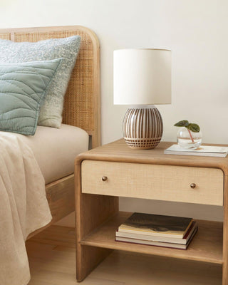 Terra Stripes Modern Ceramics Table Light