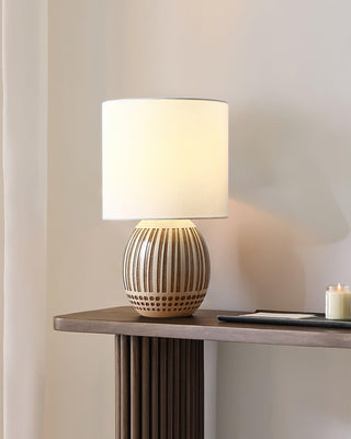 Terra Stripes Modern Ceramics Table Light