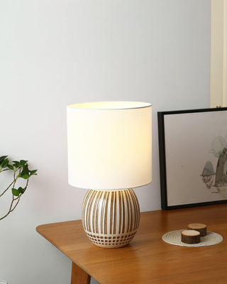 Terra Stripes Modern Ceramics Table Light