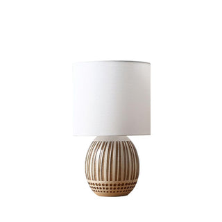 Terra Stripes Modern Ceramics Table Light
