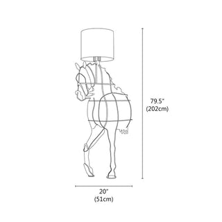 Equus Modern Wood Floor Lamp