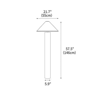Theo Chrome Minimalist Iron Floor Light