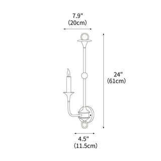 Facet Traditional Metal Wall Lamp