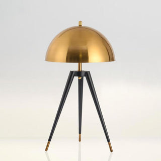 Three Legged Gold Gong Contemporary Iron Table Light