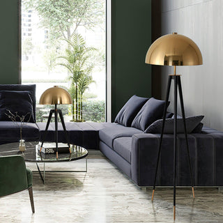 Three Legged Gold Gong Contemporary Iron Table Light