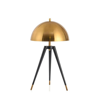 Three Legged Gold Gong Contemporary Iron Table Light