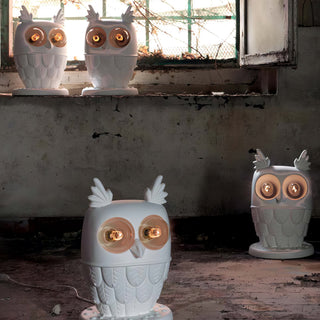 Kael Owl Resin Sculptural Table Lamp