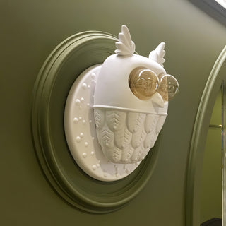 Owl Resin Sculptural Sconce