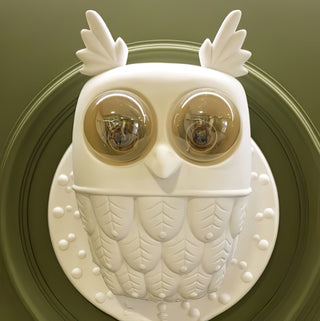 Owl Resin Sculptural Sconce