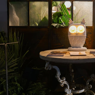 Kael Owl Resin Sculptural Table Lamp