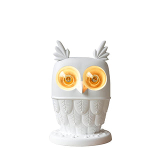 Kael Owl Resin Sculptural Table Lamp