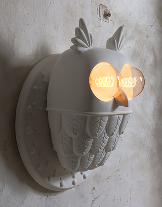 Owl Resin Sculptural Sconce