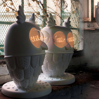 Kael Owl Resin Sculptural Table Lamp