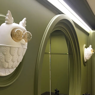 Owl Resin Sculptural Sconce