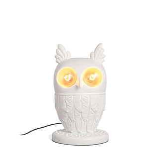 Kael Owl Resin Sculptural Table Lamp