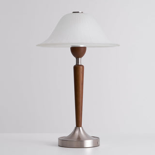 Hugo Mid-Century Wood & Metal Table Lamp