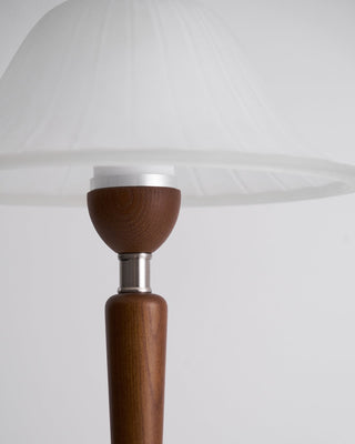 Hugo Mid-Century Wood & Metal Table Lamp