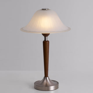 Hugo Mid-Century Wood & Metal Table Lamp