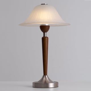 Hugo Mid-Century Wood & Metal Table Lamp