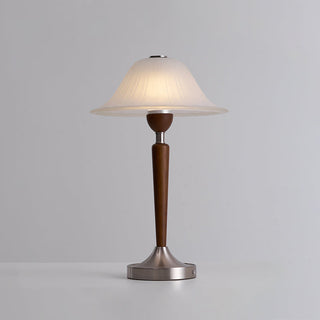 Hugo Mid-Century Wood & Metal Table Lamp