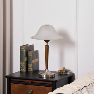 Hugo Mid-Century Wood & Metal Table Lamp
