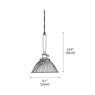 Tiber Farmhouse Glass Pendant Light