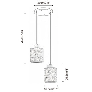 Salvo Vintage Rice Papper Pendant Lamp