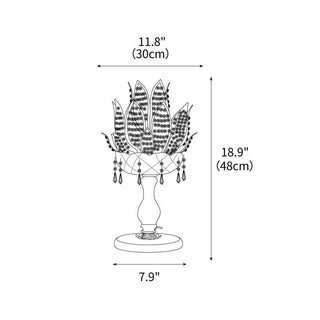 Tiffany Luxury Metal Table Light