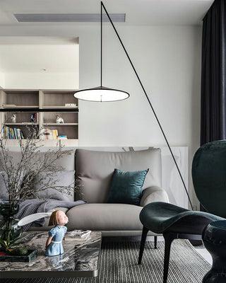 Zen Modern Metal Arc Floor Lamp