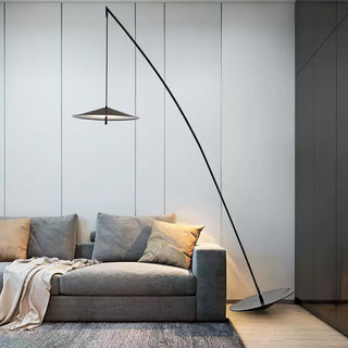 Zen Modern Metal Arc Floor Lamp